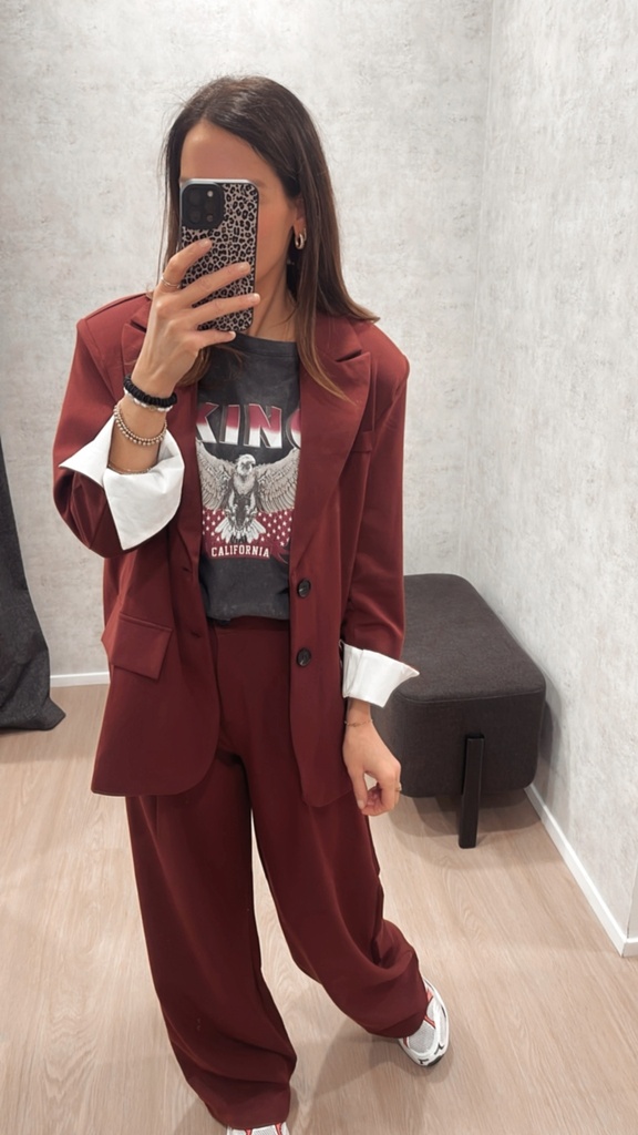 Blazer MOMI bordeau
