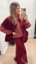 Gilet POP bordeau
