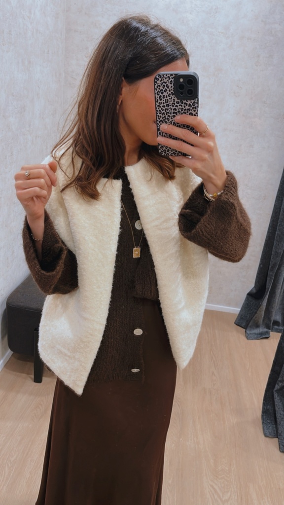 Gilet JOYA écru