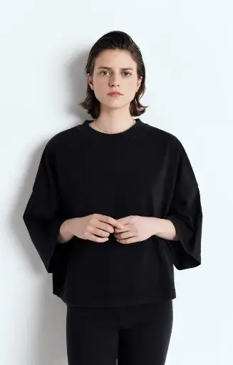 T-shirt Afoma Noir Américan Vintage