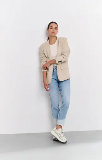 Blazer Suédine beige Yaya