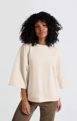 T-shirt oversize écru Yaya