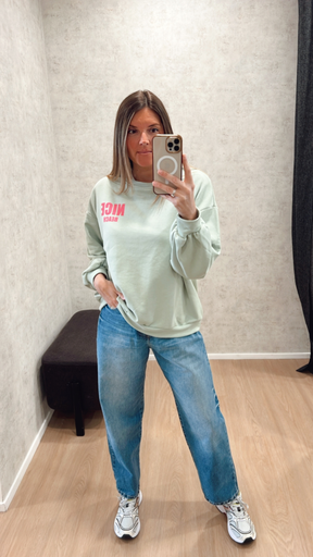 Sweat Nice Beach vert d'eau 