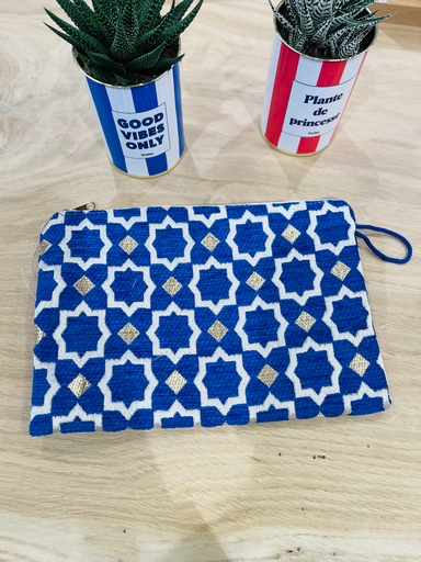 Pochette Ibiza bleu bic