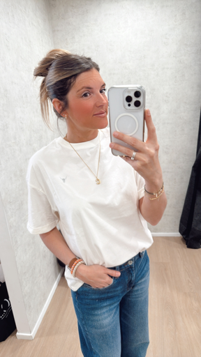 T-shirt Soft White Alix 