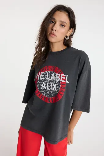 T-shirt gris The Label Alix 