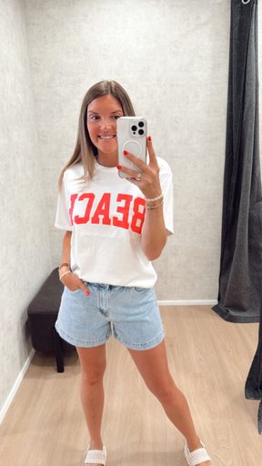 T-shirt BEACH blanc