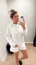 Sweat à capuche LIKA gris