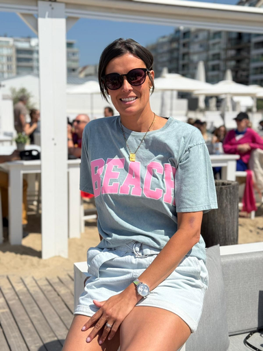 T-shirt Beach gris