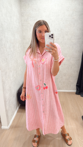 Robe Nora fushia