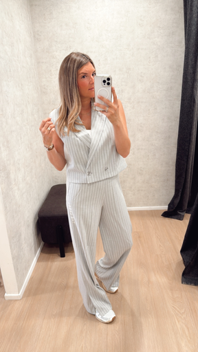 Pantalon ligné Alix