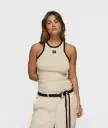 Top tank rib beige 10 Days