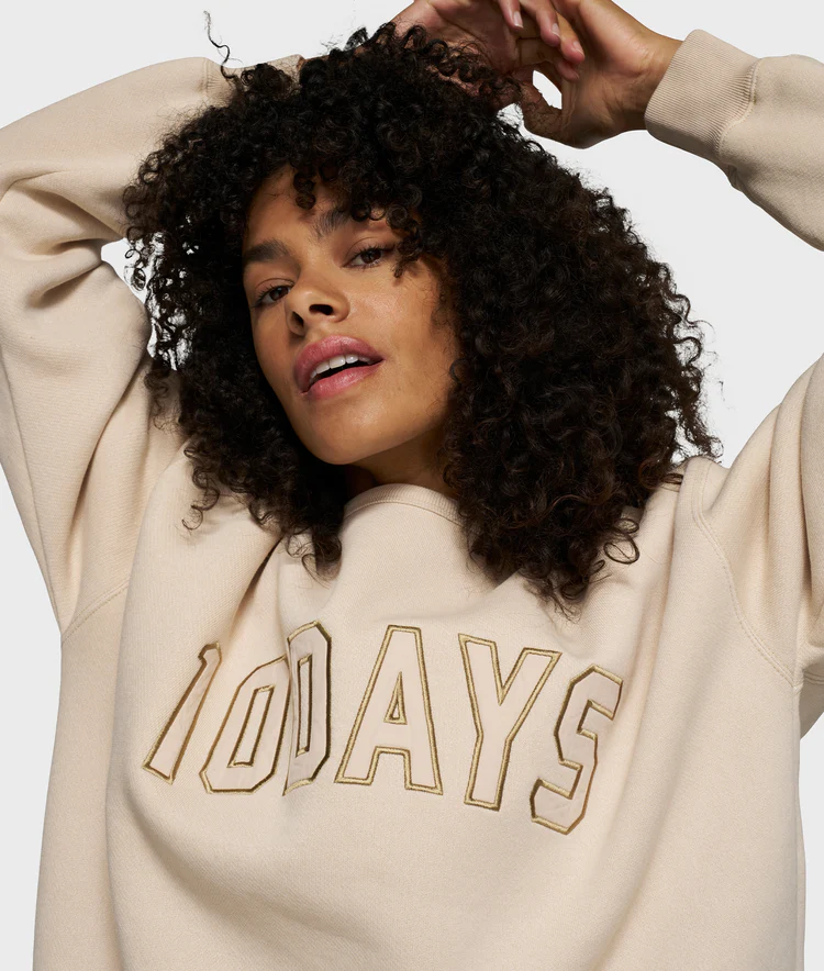 Sweat beige inscription 10 Days 