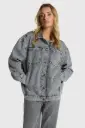 Damaged bull jacket Alix 