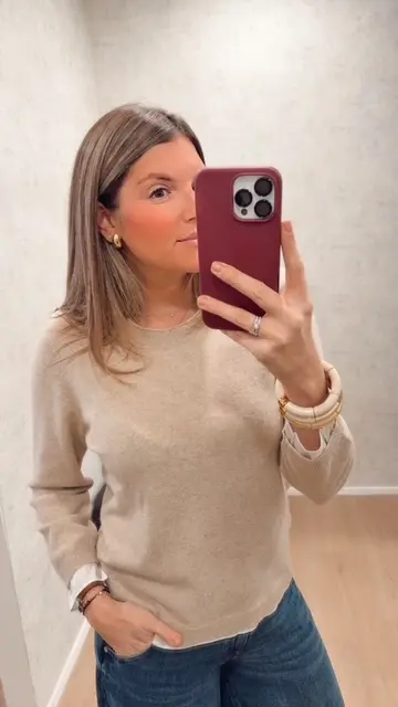 Pull maille beige Max&Moi