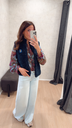 Gilet teddy POM bleu