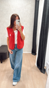 Gilet POMY rouge