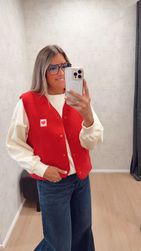 Gilet POMY rouge