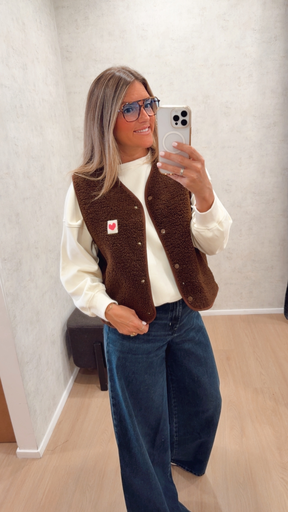 Gilet POMY marron