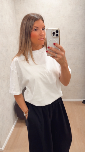T-shirt blanc oversize
