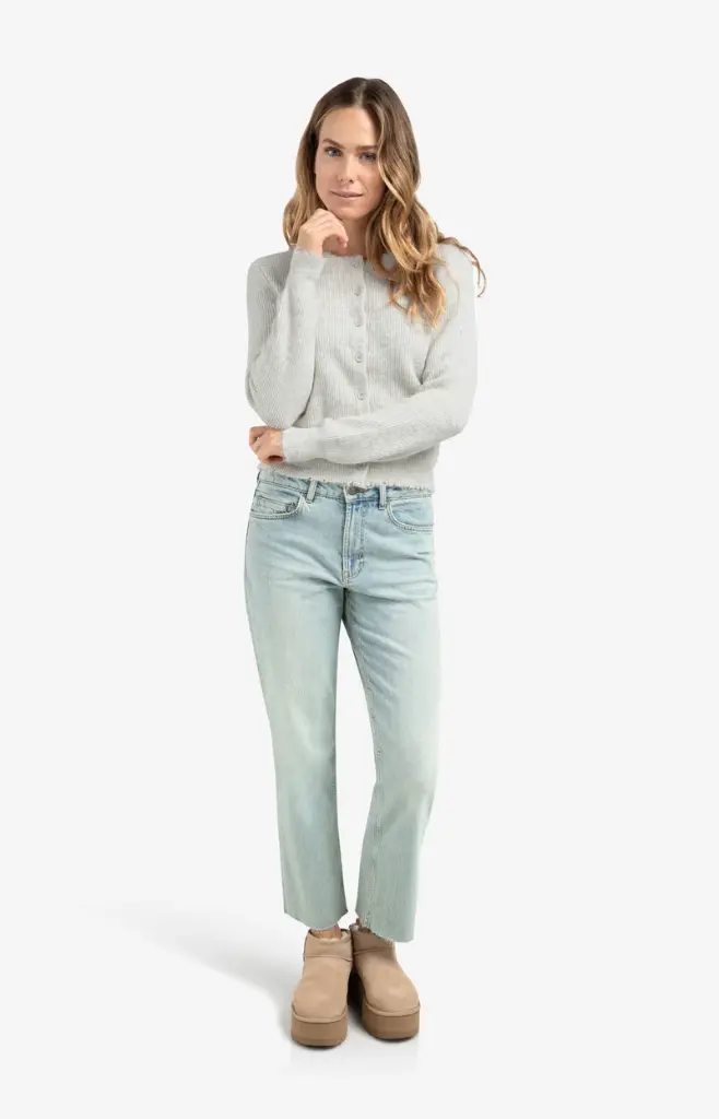 Cardigan court chiné Yaya