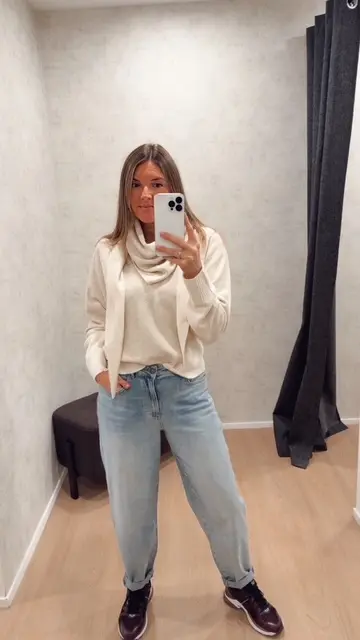 Jean taille haute denim Yaya 