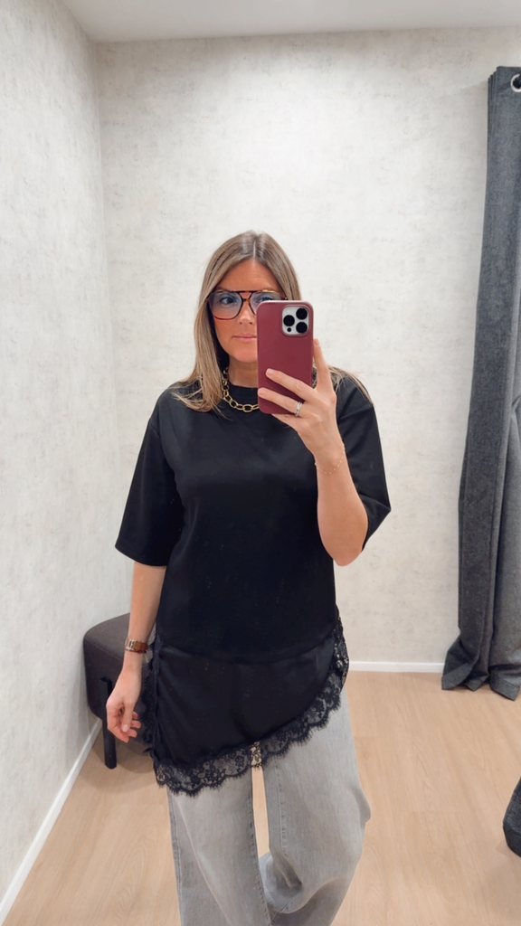T-shirt oversize noir