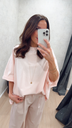 T-shirt rose clair