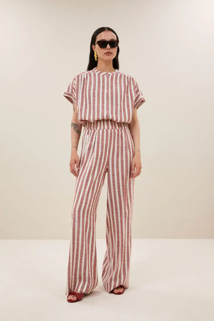 Pantalon ligné By Bar 