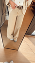 Pantalon baggy beige