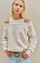 Sweat col bateau + top Yaya