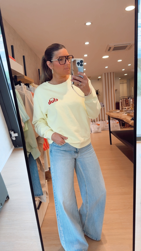 Sweat Jaune Café Lovers