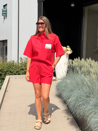Chemise rouge Alix 