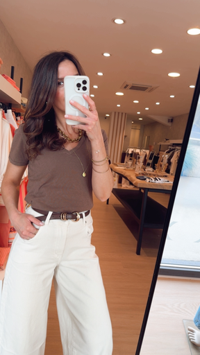 T-shirt taupe YAYA