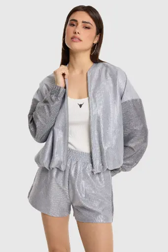 Short argenté Alix 