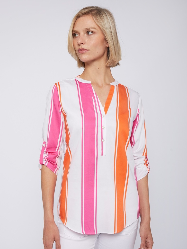 Blouse VILAGALLO Pink Orange